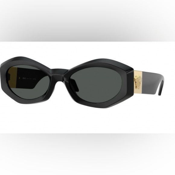 NEW VERSACE VE4466U GB187 BLACK SUNGLASSES MOD 4466U GB1/87 WOMEN VE4466U GB1/87 - Picture 2 of 6